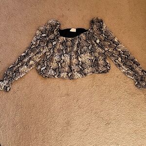 Snakeskin Top